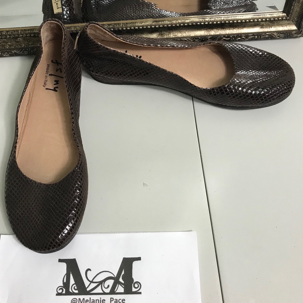 FS/NY made in Italy basket weave flat Sz 10 1/2